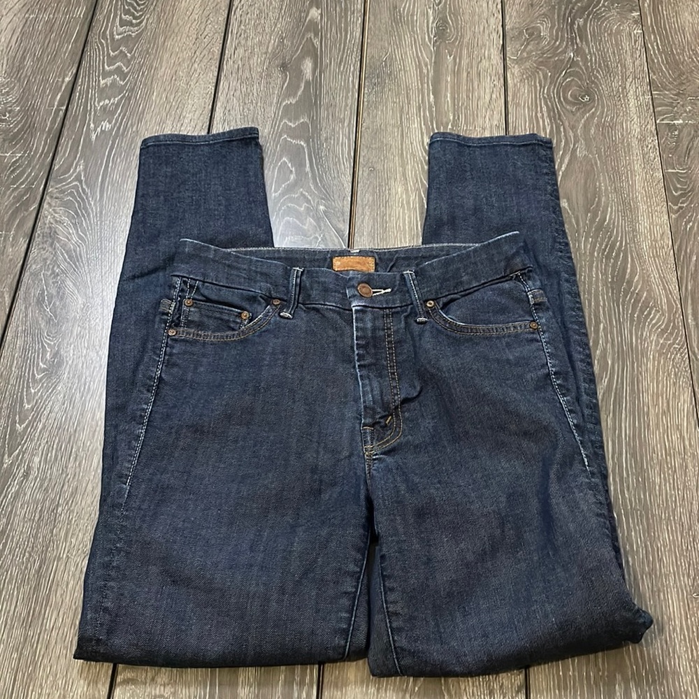 MOTHER High Waisted Looker Blue Jeans Women's Size 26